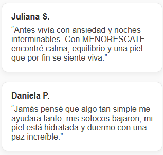 ¿RESEQUEDAD, SOFOCOS, INSOMNIO Y ESTRES?